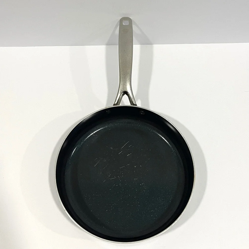 Blue Diamond Set of 3 Ceramic Non-Stick Frying Pans Pot Blue Stainless Handle